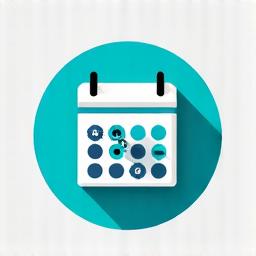Icon representing an automated calendar.